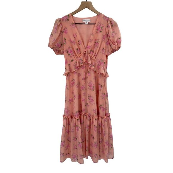 LOVESHACK FANCY FOR TARGET TALULAH PINTUCK FLEUR DRESS SIZE 6 BOHO - Picture 1 of 6